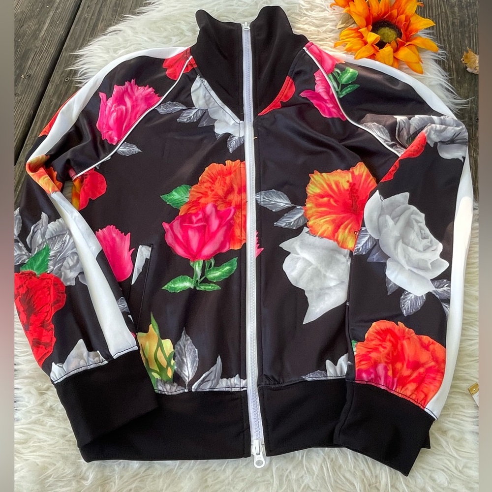 NWOT Pam & Gela Floral Track Jacket - Picture 3 of 9